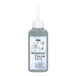 KREUL Window Color Konturenfarbe glitzer silber 80 ml