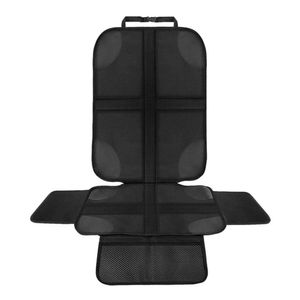 Kindersitzunterlage 1 Stück geeignete Sitzschoner Auto Kindersitz, mit Anti-Rutsch Funktion Autositzschoner, Autositzauflage Sitzschutz (Schwarz)