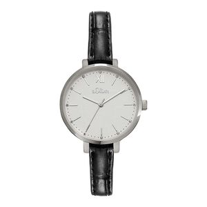 s.Oliver Armbanduhr mit Kunstlederarmband