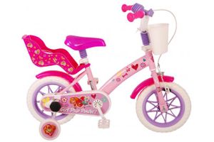 Volare Kinderfahrräder Mädchen Paw Patrol Girl Pup 12 Zoll 23 cm Mädchen Über Treppen Hellrosa