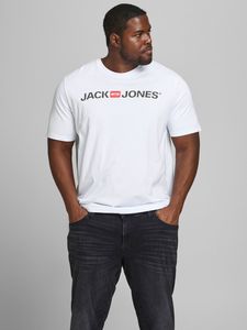 Herren Jack & Jones Rundhals Oversize T-Shirt JJECORP Design Shirt Plus + |