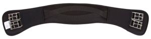 Covalliero Kurzgurt aus Synthesekautschuk mit Rollschnallen schwarz, Größe:75 cm