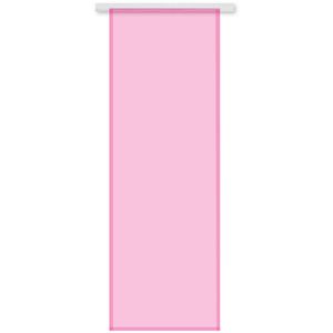 Flächenvorhang Transparent (ohne Zubehör) Maße: 60x245cm, Farbe: Pink