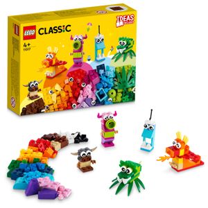 LEGO 11017 Classic Kreative Monster Kreativ-Set mit LEGO Steinen, Box mit Bausteinen für Kinder ab 4 Jahre, Konstruktionsspielzeug