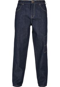 Southpole - Herren Script Loose Fit Jeans RAW INDIGO W34