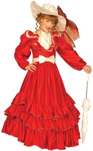 Scarlett-Kostüm für Mädchen rot