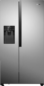 Gorenje NRS9EVX Kühl-Gefrier-Kombination, Side-by-side mit LED-Display, IceMaker, NoFrost, Volumen 562 Liter - Edelstahl Inox