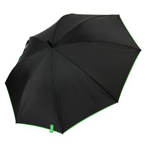 Regenschirm Damen Herren Uni Stockschirm Automatik Color Frame Schwarz Grün