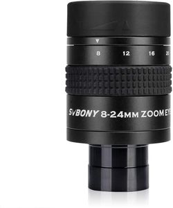 Svbony SV171 Zoom Okular, 8-24mm Okular Zoom, FMC Green Film Zoom Okular für Teleskop (1.25zoll)