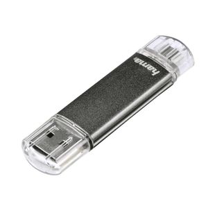 hama USB 2.0 OTG Speicherstick FlashPen "Laeta Twin" 64 GB