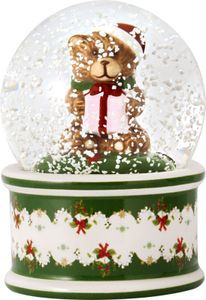 Villeroy & Boch - Christmas Toys, Schneekugel klein, Bär, 6,5 x 6,5 x 9cm, Porzellan/Glas, Mehrfarbig 14-8327-6695