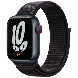 Apple 45 mm Nike Sport Loop Schwarz, Band, Smartwatch, Schwarz, Apple, Watch 45mm, Nylon