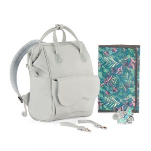Kinderkraft TREASUREPACK - batoh na kočárek - 9 kapes - včetně přebalovací podložky - termotaška - design Nature Vibes - pro kočárky a každodenní použití