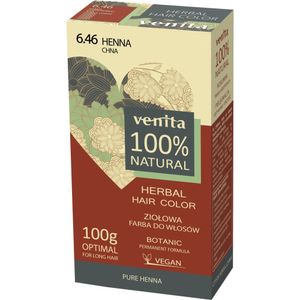 Venita 100% Ziołowa farba do włosów 6,46 Chna, 100g