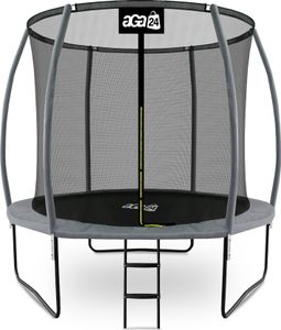 Aga SPORT EXCLUSIVE Trampolína 250 cm Sivá + ochranná sieť + rebrík