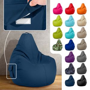 Cozy Sitzsack 80x70x90 cm - Dunkelblau