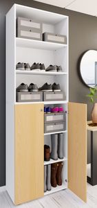 VCM XL Holz Großer Schuhschrank Schuhregal Groß Stiefel Dielenmöbel Lona 6 Fächer
