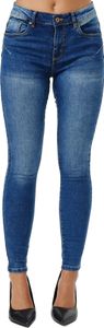 Tazzio Damen Skinny Fit Push Up Jeans F106 Blau 48