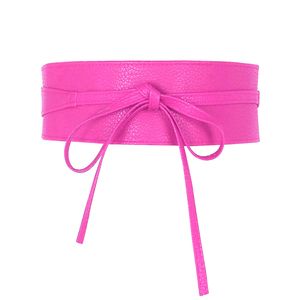 Glamexx24 Damen Taillengürtel Breiter Obi gürtel Klassischer Wickelgürtel-Farbe: Pink -Größe: Einheitsgröße