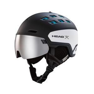 Skihelm Snowboardhelm Ski Snowboard Helm - HEAD Radar WCR - Farbe: schwarz - mit Visier - Unisex, Größe:XS/S (52-55 cm)