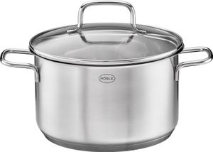Rösle Kochtopf Basic Line Ø 24 cm Edelstahl, mit Glasdec
