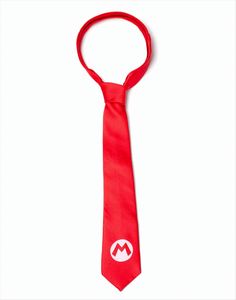 Super Mario Badge Krawatte Rot