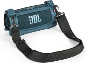 INF Ochranné puzdro JBL Charge 4/5 s popruhom - PU+EVA, modrá