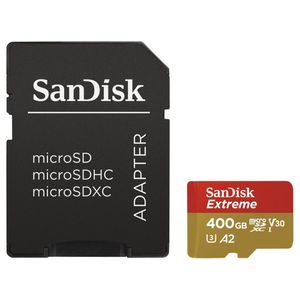 SanDisk 400GB Extreme microSDXC - 400 GB - MicroSDXC - 160 MB/s - 90 MB/s - Class 3 (U3) - V30
