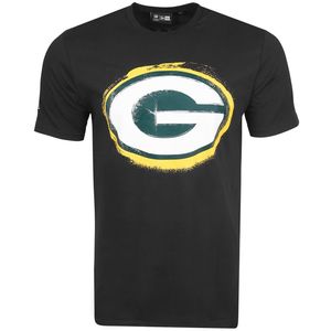 New Era NFL Shirt - SPRAY Green Bay Packers schwarz - XL
