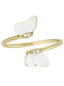 Fossil JF04423710504 Damen Ring Schmetterling Edelstahl Gold 52 (16.6) Fossil JF04423710504 Damen Ring Schmetterling Edelstahl Gold 52 (16.6)