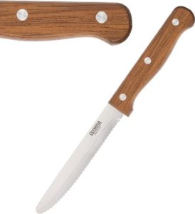 Olympia Steakmesser mit runder Spitze Holz,12 Stück Olympia Steakmesser mit runder Spitze Holz,12 Stück