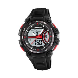 Calypso PolyurethanHerren Jugend Uhr K5779/6 Analog-Digital Armbanduhr schwarz D2UK5779/6