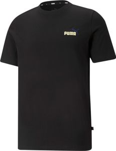 PUMA Herren ESS+ Embroidery Logo Tee / T-Shirt Kurzarm , Größe:M, Farbe:Schwarz (Puma Black)
