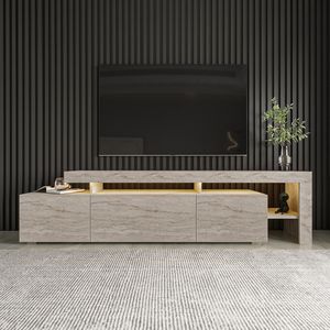 Skye Decor, Beliz - Travertine, Travertin, Fernsehtisch, 192 x 53 x 37 cm, 100 % MELAMINBESCHICHTETE SPANPLATTEN Skye Decor, Beliz - Travertine, Travertin, Fernsehtisch, 192 x 53 x 37 cm, 100 % MELAMINBESCHICHTETE SPANPLATTEN