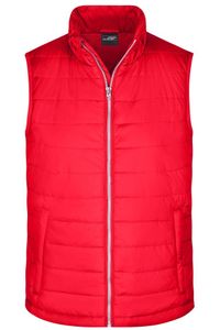 Men's Padded Vest Leichte, wattierte Steppweste red, Gr. XL