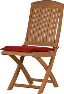 Sitzauflage Gartenstuhl Auflage rot, Gartenstuhl Sitzpolster als waschbares und UV-beständiges Garten Sitzkissen
