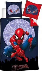 Wendebettwäsche Spiderman, Bettbezug 140 x 200 cm + Kissenbezug 65 x 65 cm, PolyBaumwolle