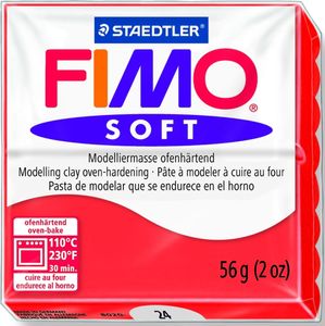 Modelliermasse Fimo soft 56g indischrot Packung mit 10 Stück