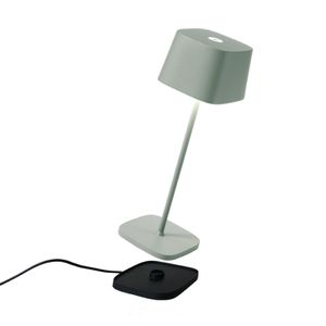 Zafferano Ofelia Mini Tischlampe - Aufladbare LED Außenlampe - 30 cm - Grün