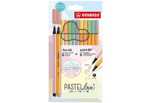 Cienkopis Point 88 Flam Pen 68 pastellove 12szt