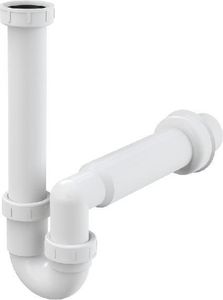 Alcadrain Sifóny - Sifón rúrkový priemer 50 mm s prevlečnou maticou A80-DN50