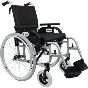 FabaCare Premium Rollstuhl XXL Dolphin 271357 mit Aluminiumrahmen, Leichtgewichtrollstuhl, Alurollstuhl, Sitzbreite 57 cm, bis 200 kg
