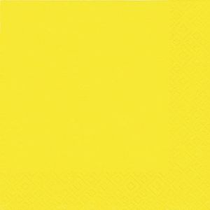 Atelier 1009-1002 Serviette Zelltuch uni 24 x 24 cm gelb