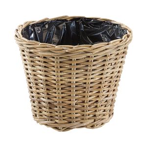 Sadzarka Kobolo 26x35 cm z folią brązowy rattan - kosz do sadzenia kwiatów doniczka doniczka doniczka dekoracja doniczka doniczka kosz ogrodowy