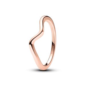 Pandora 183095C00 Ring Damen Polierte Welle Rosévergoldet Gr. 52