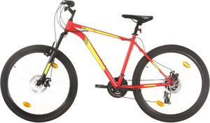 The Living Store Horský bicykel 21 Gang 27,5 Zoll Rad 42 cm Rot