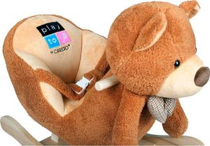 Schaukelspielzeug mit Geräuschen PlayTo teddy bear brown