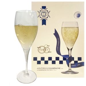 Le Cordon Bleu 4er Set Champagnergläser Kwarx-Glas Sektgläser Flûtes Flöten 26cl
