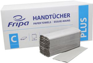 Fripa Handtuchpapier PLUS 250 x 330 mm C-Falz natur 1-lagig 20 x 180 Blatt