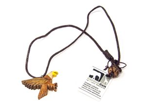 Kette Adler, Holzanhänger Ketten Modeschmuck Holzkette Vogel Vögel